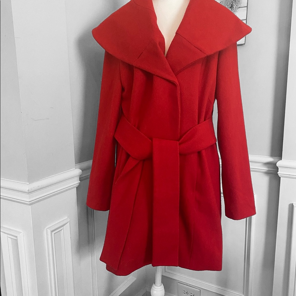 Red Peacoat ❄️♥️ Size L, Merona